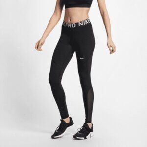 Nike Pro Women's Tights, Black and White, Size XS (0-2)